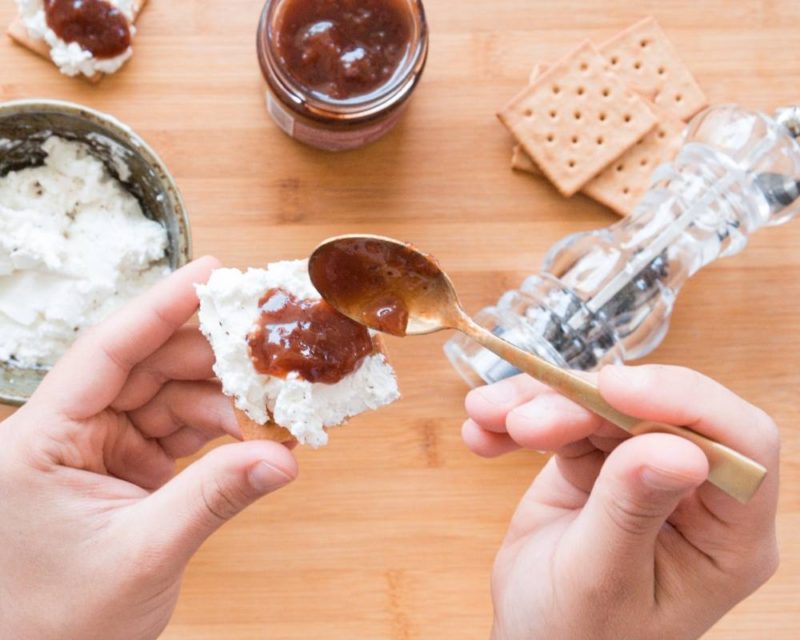 Crostino con Marmellata di Fragole