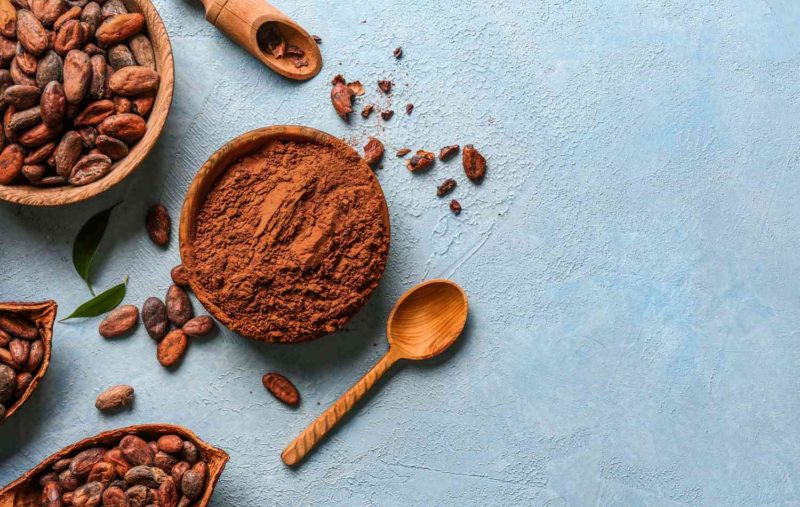 immagine di cacao e cioccolato