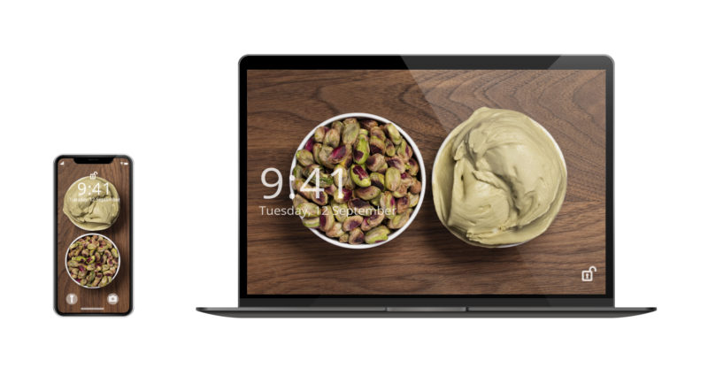 Sfondi a tema gelato per telefono e computer. Pistacchio